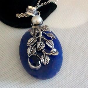 Huge 165ct natural earth mined sapphire pendant 💎🤗